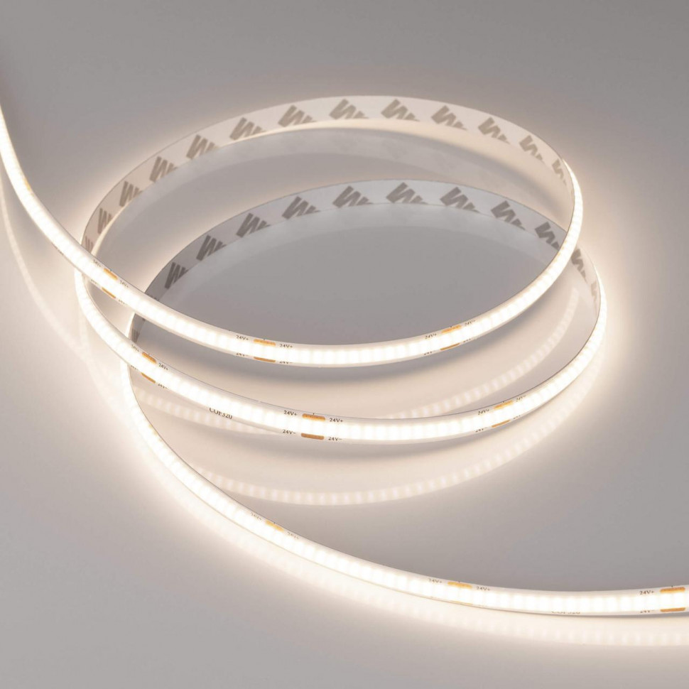 Светодиодная лента Arlight 8W/m 320LED/m COB дневной белый 5M 039021
