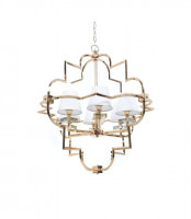 Подвесная люстра Lumina Deco Baltimore LDP 8020-6 GD+WT