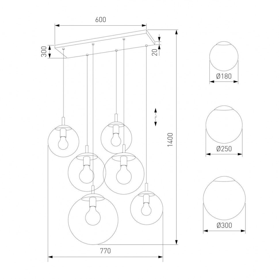 Каскадная люстра TK Lighting 4819 Esme a068573