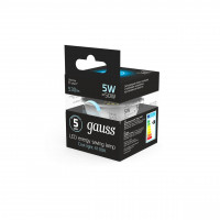 Лампа cветодиодная диммируемая Gauss GU5.3 5W 4100K матовая 101505205-D