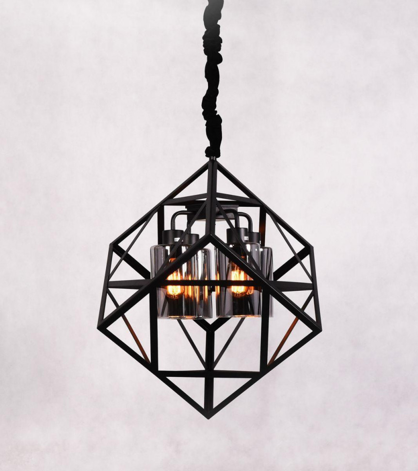 Подвесная люстра Lumina Deco Brutte LDP 11339-4 BK