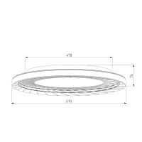 Потолочная люстра Eurosvet Parafe 40023/1 LED серый a069304