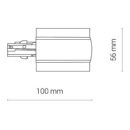 Заглушка с питанием правая Nowodvorski Ctls Power 8691