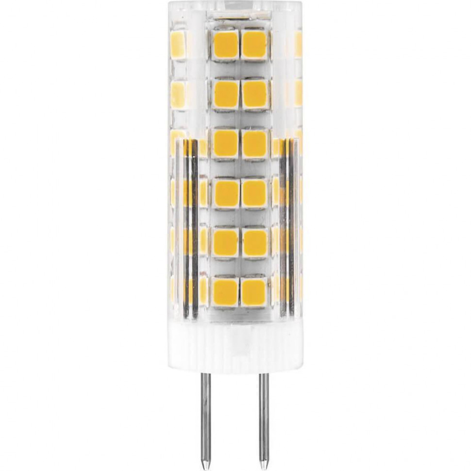 Лампа светодиодная Feron G4 7W 2700K Прямосторонняя Матовая LB-433 25863