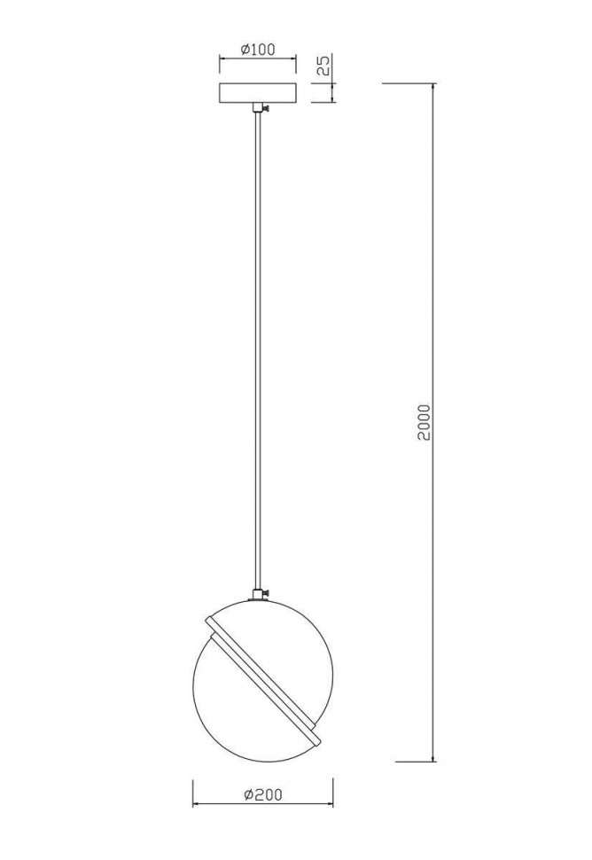 Подвесной светильник Freya Element FR5181PL-01BS