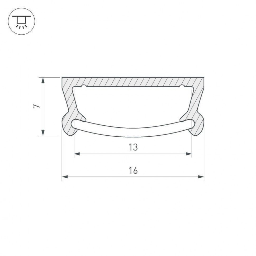 Профиль Arlight TM-2000 (CT) ANOD 017796