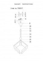 Подвесной светильник Lightstar Gabbia 732317