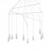 Подвесная люстра Ideal Lux Pop SP10 Bianco 186801