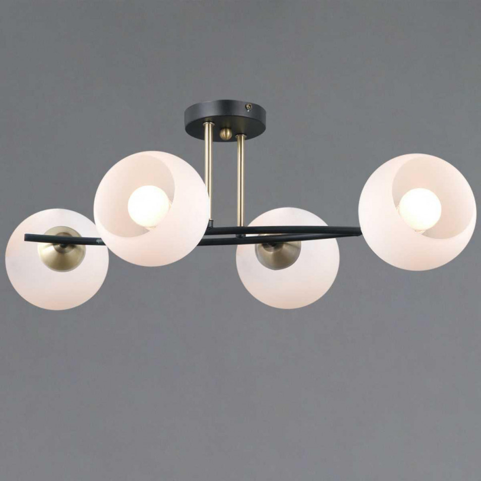 Потолочная люстра Illumico IL0798-4CSQ-25 BK AB TRENTO