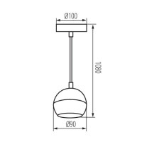 Подвесной светильник Kanlux Galoba C 1xGU10 B 33683