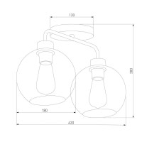 Потолочная люстра TK Lighting 4021 Bari
