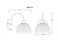 Бра Myfar Flora MR2272-1W
