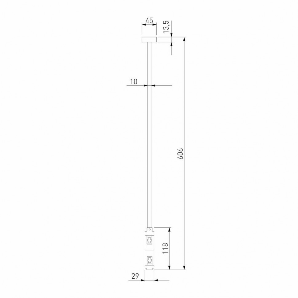 Декоративная стойка двойная Elektrostandard Esthetic Magnetic 4690389202117 85150/00 a065446