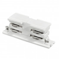 Коннектор прямой Ideal Lux Link Electrified Connector Wh On-Off 169637