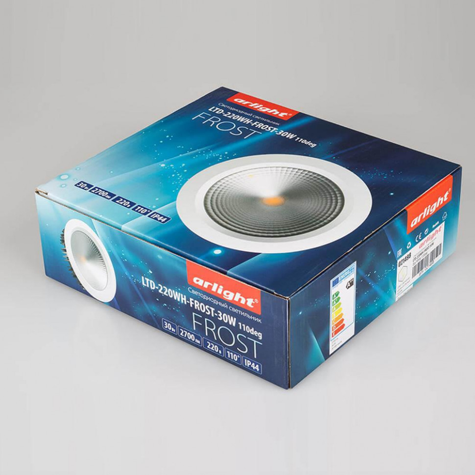 Встраиваемый светодиодный светильник Arlight LTD-220WH-Frost-30W White 021497