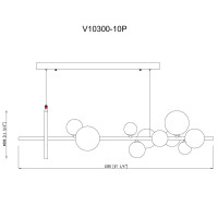 Подвесная люстра Moderli Dakisa V10300-10P