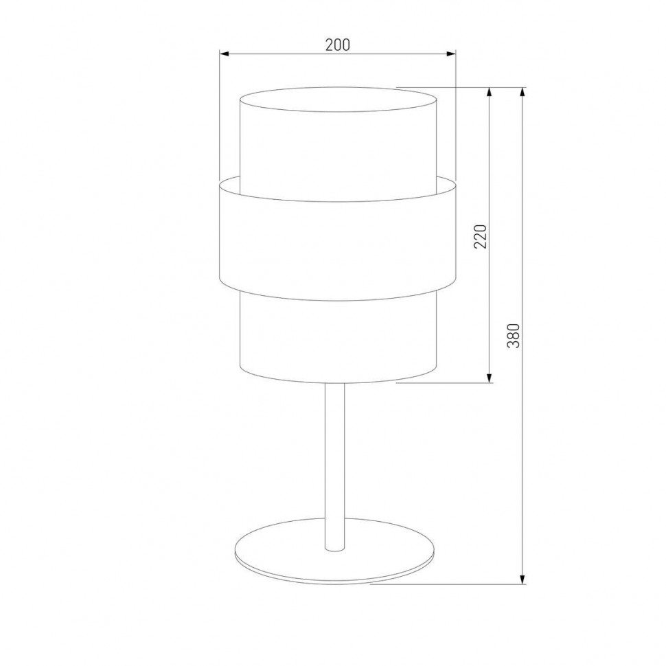 Настольная лампа TK Lighting 5893 Calisto White a066918