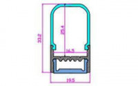 Рассеиватель Arlight ARH-WIDE-(B)-H20-2000 RRC Frost-PM 018872