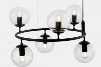 Подвесная люстра Lumina Deco Ceredo LDP 6034-6 RND BK