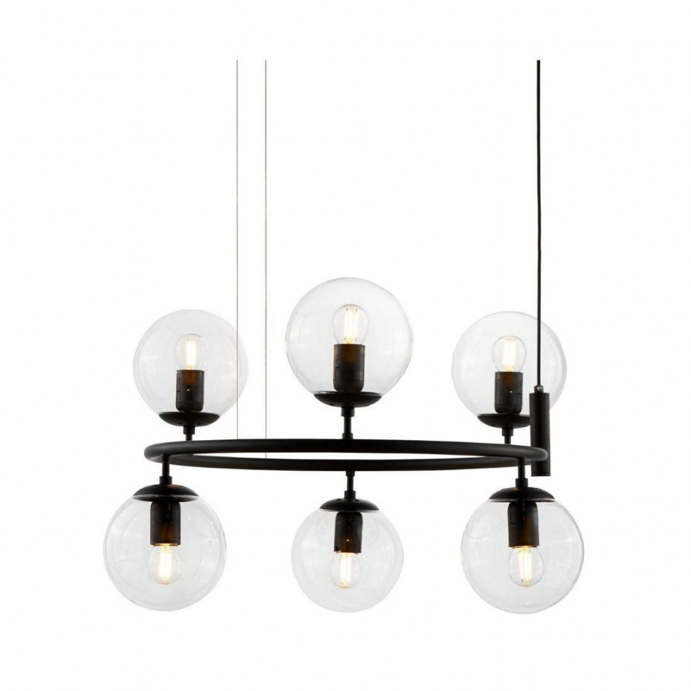 Подвесная люстра Lumina Deco Ceredo LDP 6034-6 RND BK