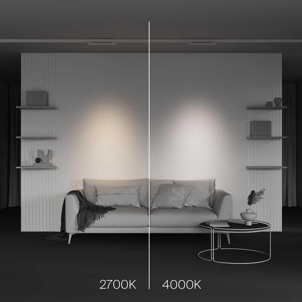 Трековый трехфазный светильник Maytoni Points TR195-3-10W2.7K-M-W