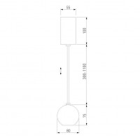 Подвесной светодиодный светильник Elektrostandard Giro 50215/1 Led черный a055672
