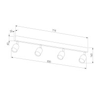 Спот TK Lighting 6270 Top Black White