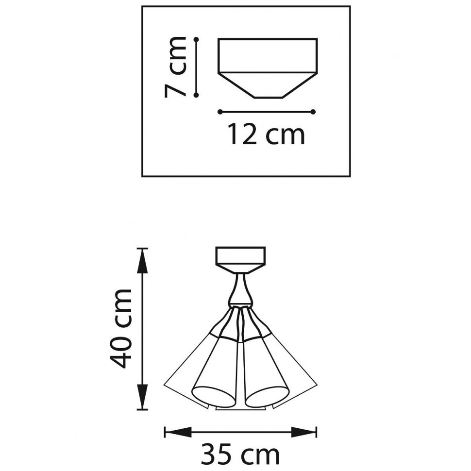 Потолочный светильник Lightstar Cone 757070