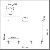 Подвесная люстра Odeon Light Kavia 5003/30L