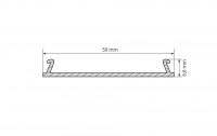 Профиль Arlight-верх TOP-LINIA53-С-2000 ANOD 016990