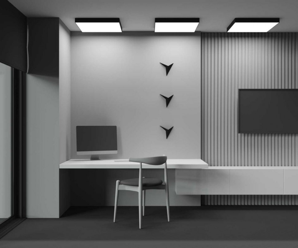 Потолочный светильник Maytoni Zon C032CL-90W3K-SQ-B
