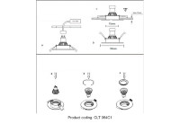 Встраиваемый светильник Crystal Lux CLT 064C1 BL