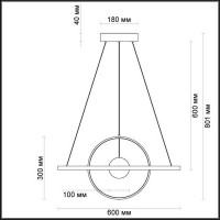 Подвесной светодиодный светильник Odeon Light L-vision Lond 4031/40L