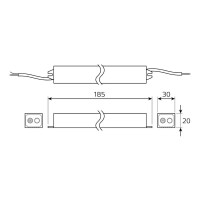 Блок питания Gauss Basic 25Вт DC12 IP67 BT521