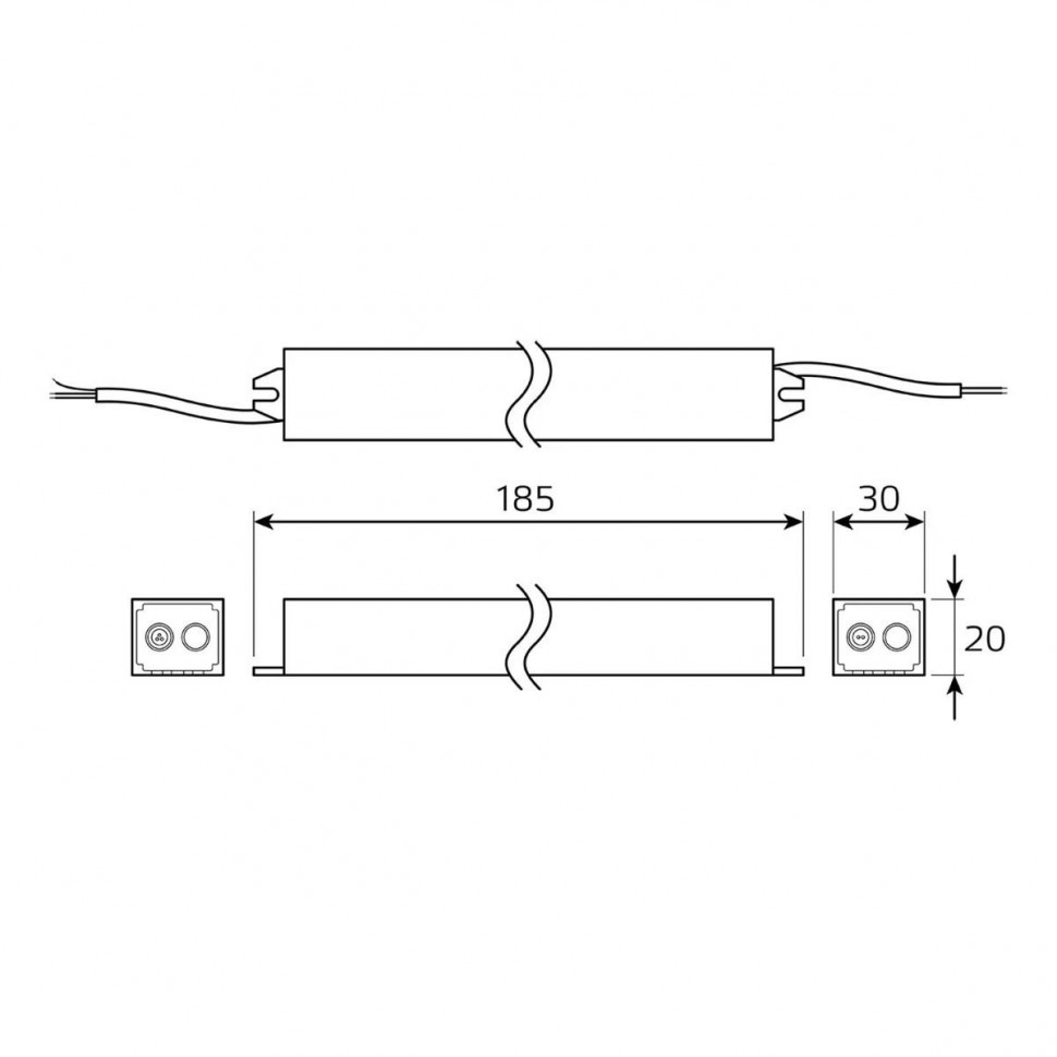 Блок питания Gauss Basic 25Вт DC12 IP67 BT521