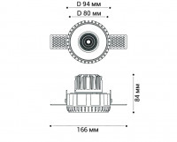 Встраиваемый светильник Italline IT08-8021 white 4000K