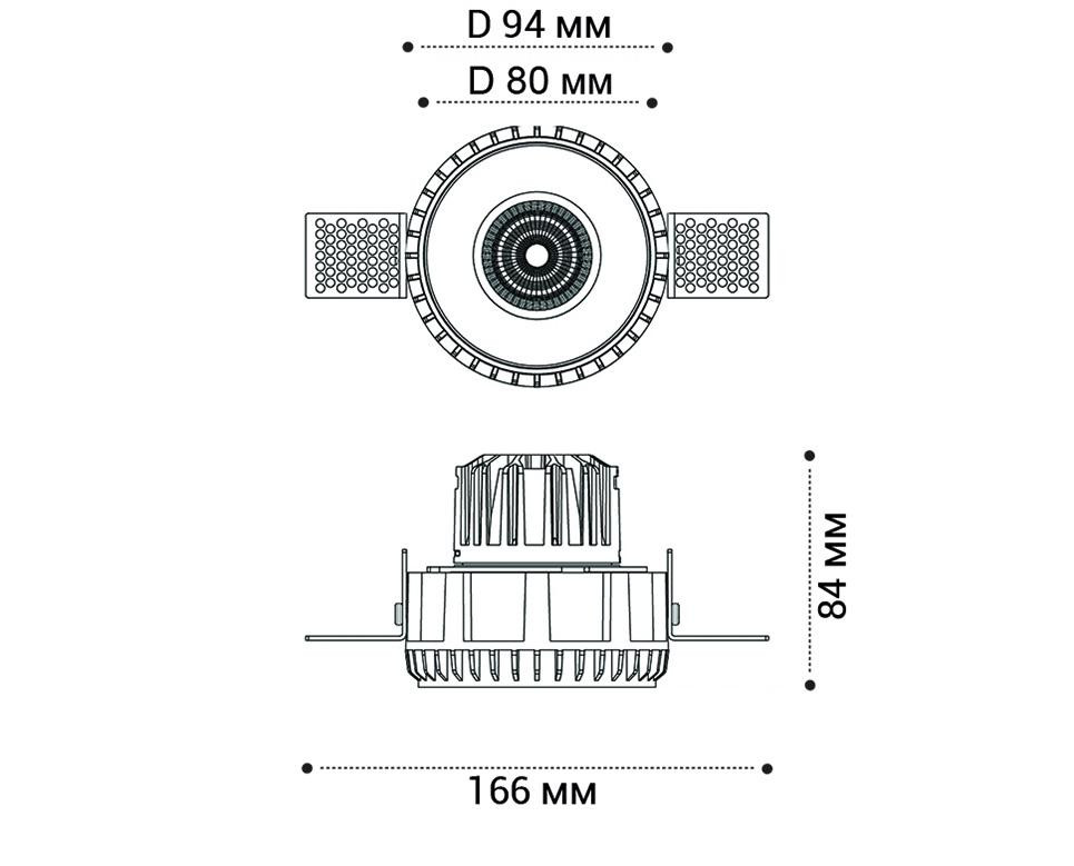 Встраиваемый светильник Italline IT08-8021 white 4000K