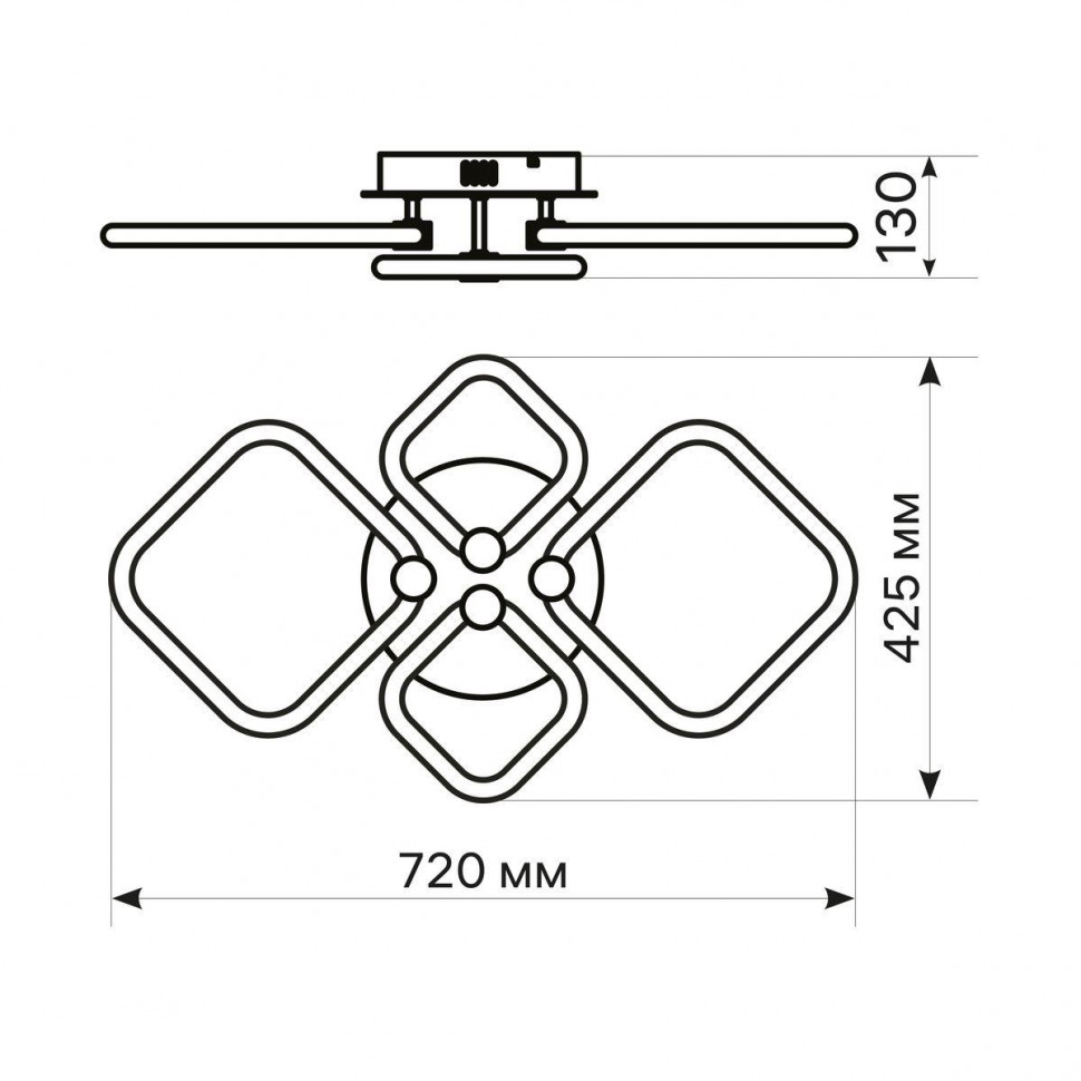 Потолочная люстра Ritter Ottimo 51616 7