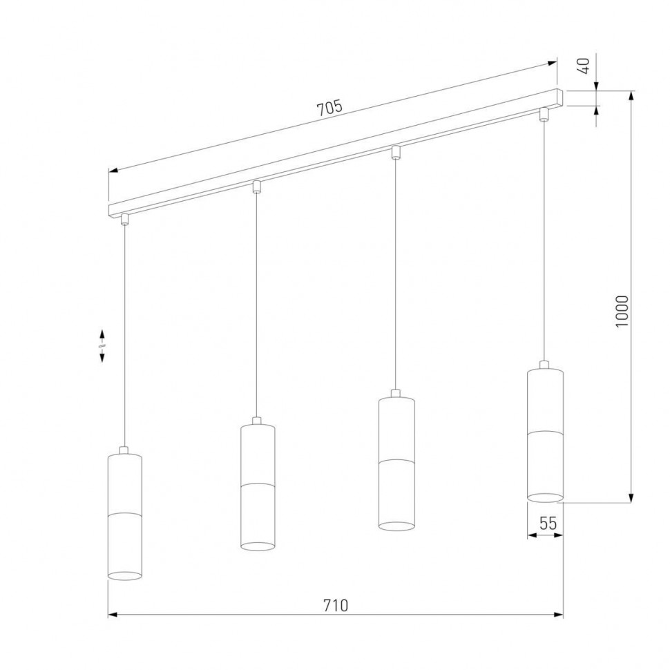 Подвесной светильник TK Lighting 4367 Elit Black