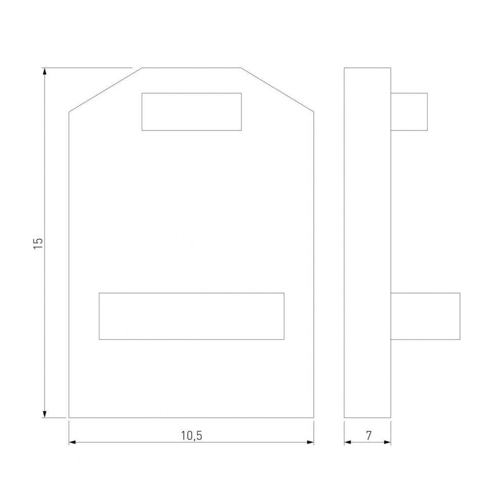 Заглушка для шинопровода (2 шт.) Elektrostandard Mini Magnetic 4690389202421 85174/00 a065634