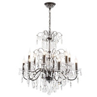 Подвесная люстра Crystal Lux ODELIS SP12 GOLD