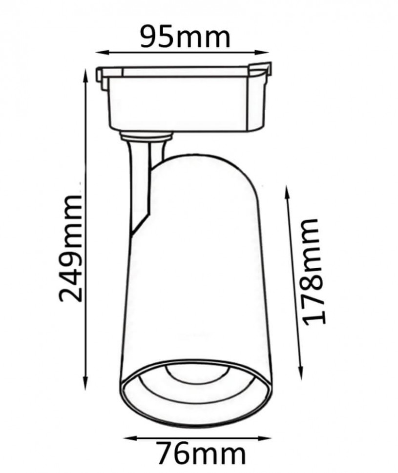 Трековый светильник Crystal Lux CLT 0.31 006 CLT 0.31 006 30W WH