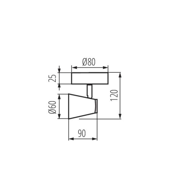 Cпот Kanlux Enali EL-1O W 28760