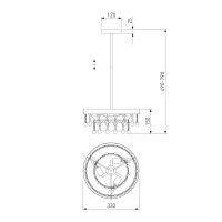 Подвесная люстра Eurosvet Sophie 60165/3 латунь Smart a065755