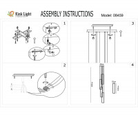 Подвесная люстра Kink Light Алони 08459-4A,19