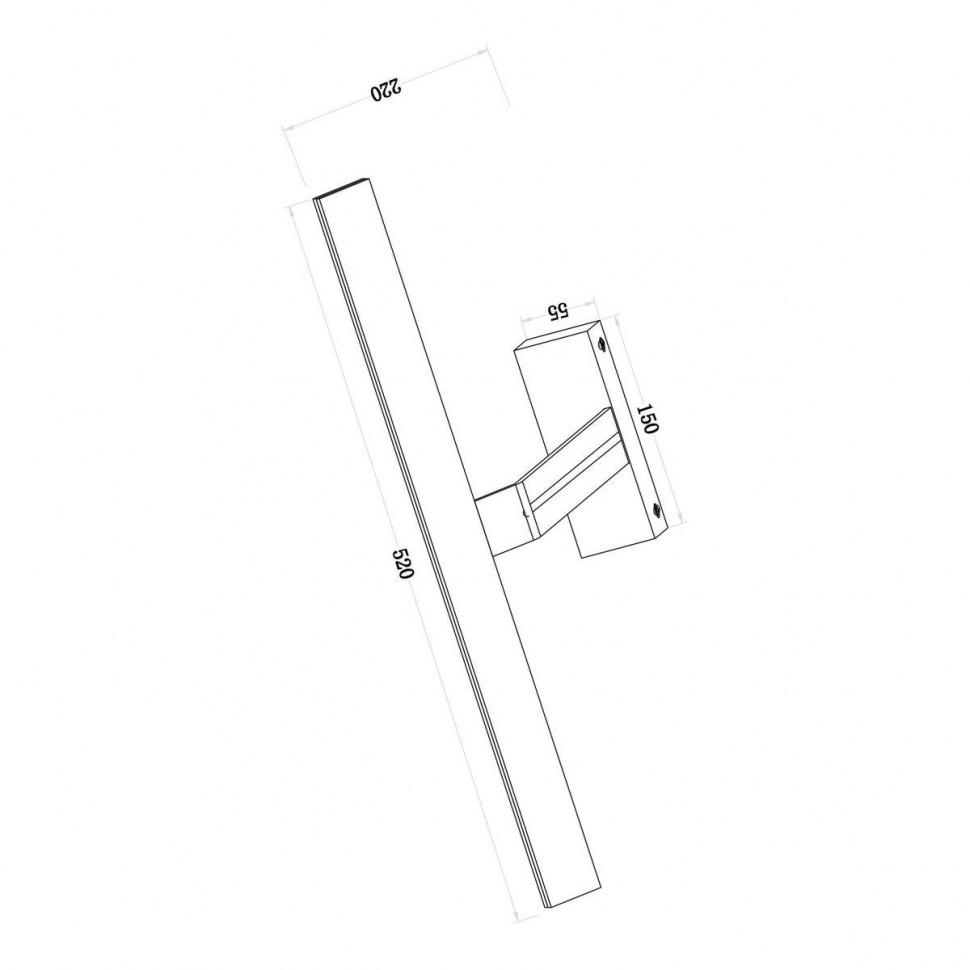 Подсветка для зеркал Maytoni Decart MIR010WL-L12W4K