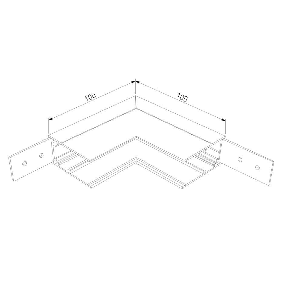 Коннектор L-образный внутренний Elektrostandard Slim Magnetic 85091/00 a057206