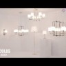 Торшер Crystal Lux Nicolas PT1 Gold/White
