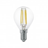 Лампа светодиодная филаментная Eglo E14 4W 2700К прозрачная 11499
