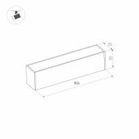 Трековый светильник Arlight Mag-Flat-25-L800-24W Day4000 034212
